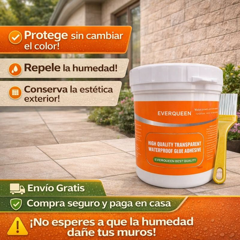 Sellador Impermeable Transparente – Repele la humedad – Conserva el acabado natural